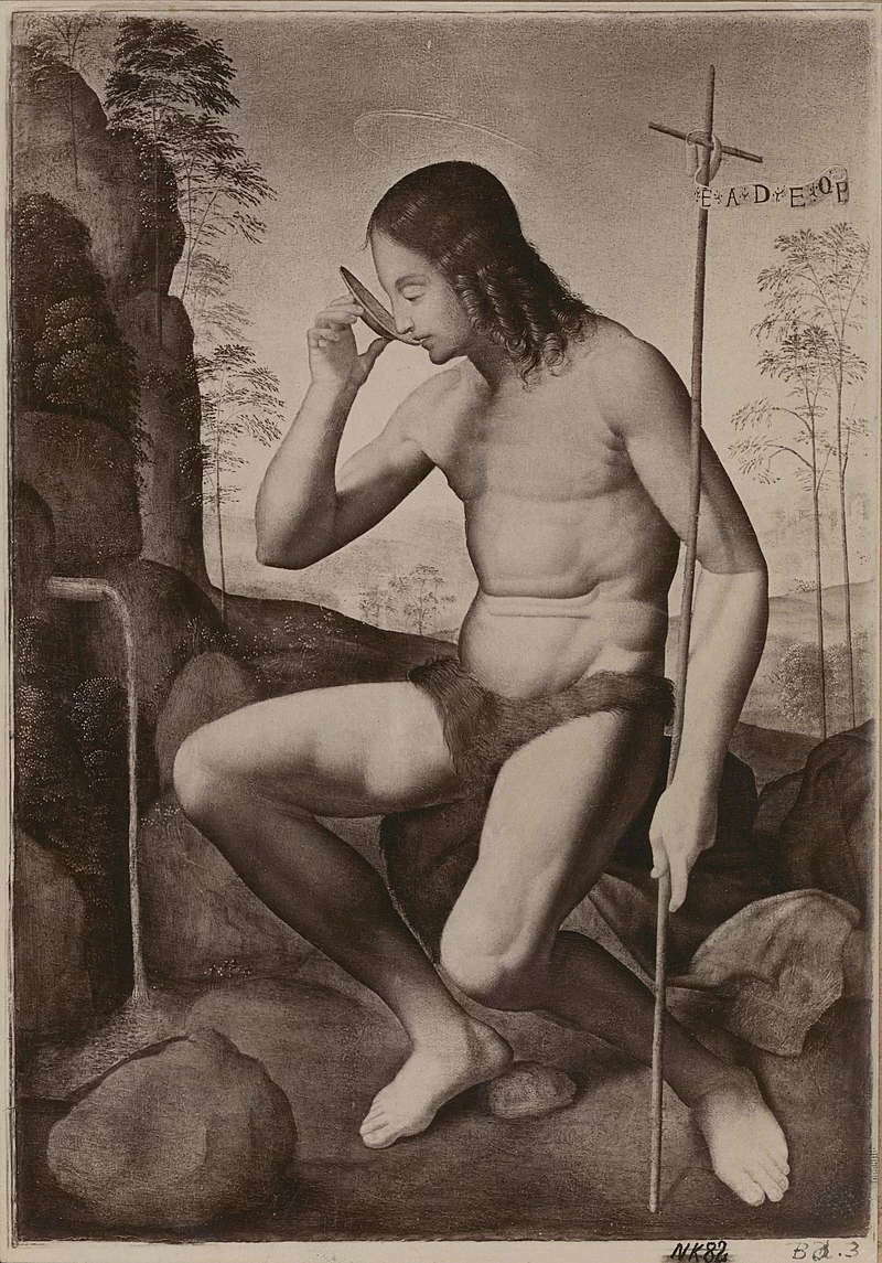 Giovanni Battista si abbevera